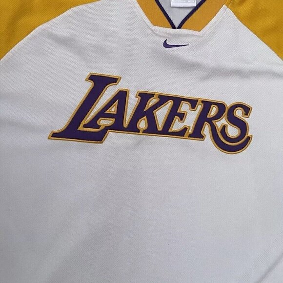 Rare Vintage Nike Los Angeles LA Lakers Warm Up Shooting Shirt Size XL - Picture 16 of 16